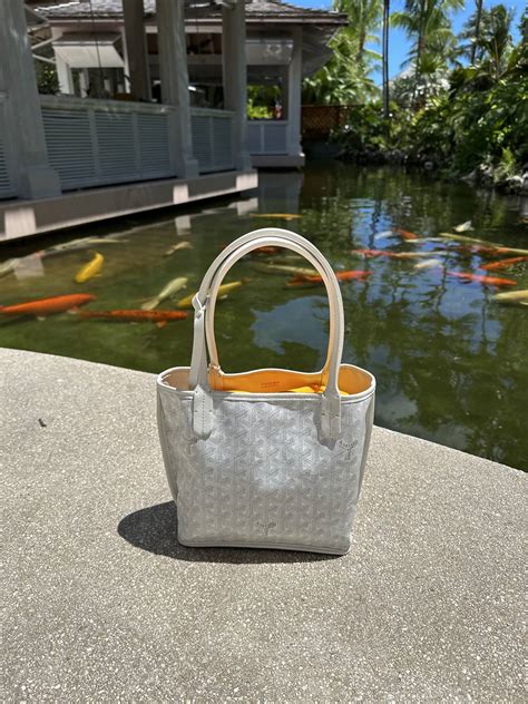 goyard mini anjou price|goyard anjou mini tote bag.